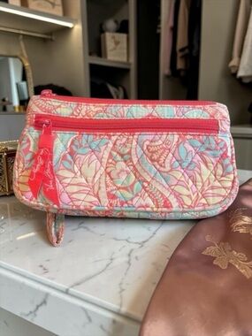 Vera Bradley Paisley Wristlet Wallet Clutch Small Purse Vintage Y2K Retired​​​